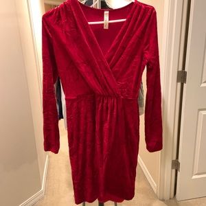 Velvet bodycon dress